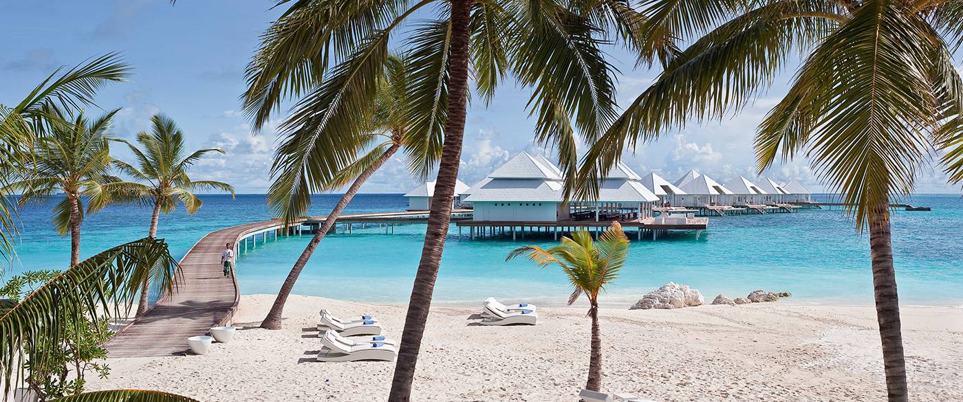 Outdoor View of the Over water Villas In Maldives