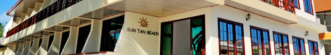 Outdoor image of the hotel sun tan beach in Maldives